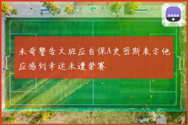 米奇警告文班应自保A史密斯表示他应感到幸运未遭禁赛